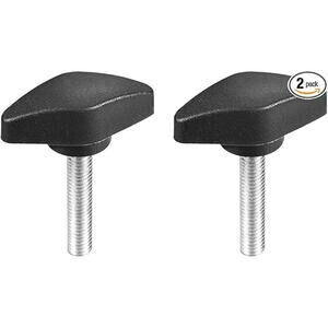 uxcell Clamping Handle Screw Knobs M6 x 30mm - 2 Pcs
